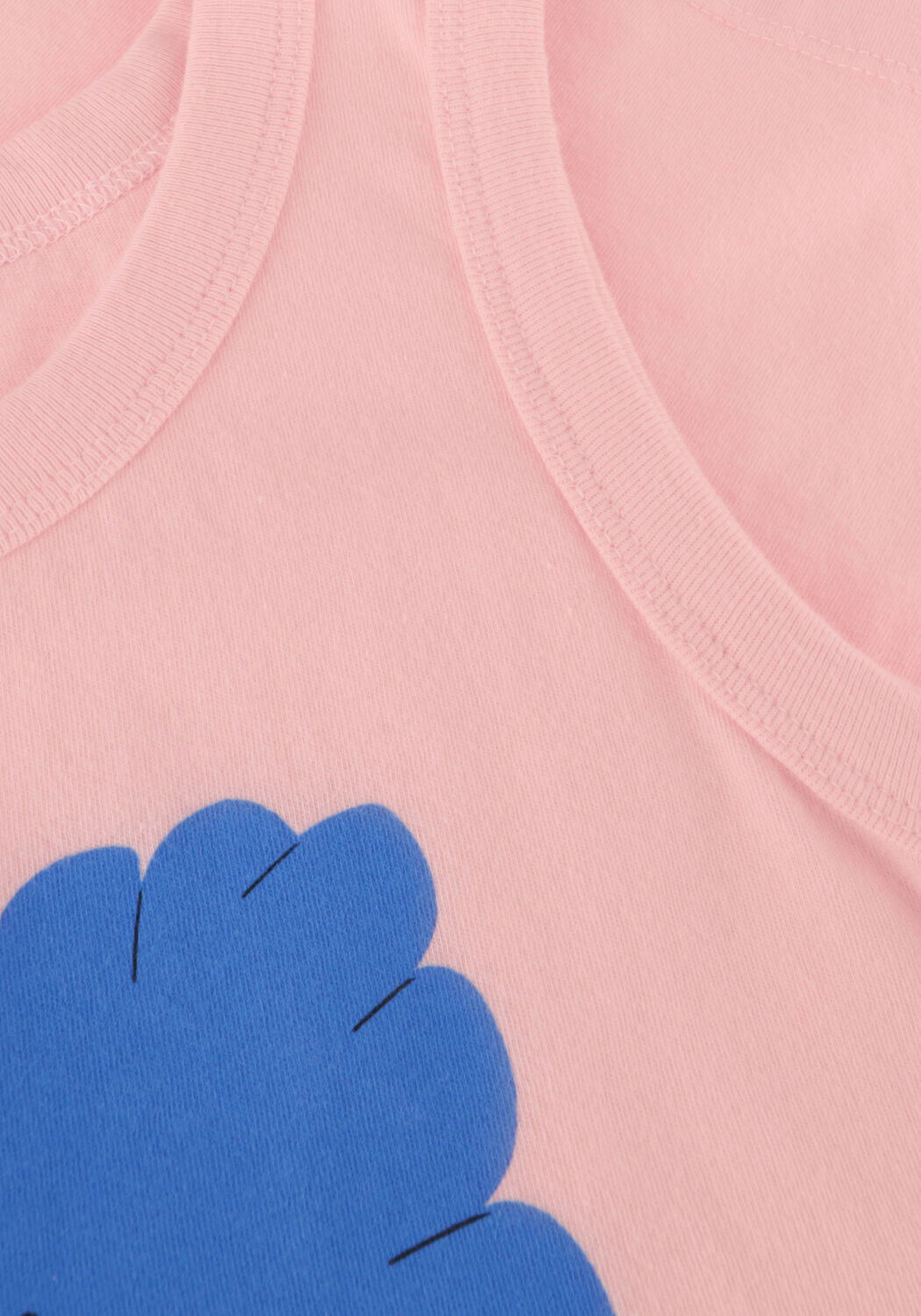 Lichtroze Jelly Mallow Top BIG FLOWER SLEEVELESS T-SHIRT - large