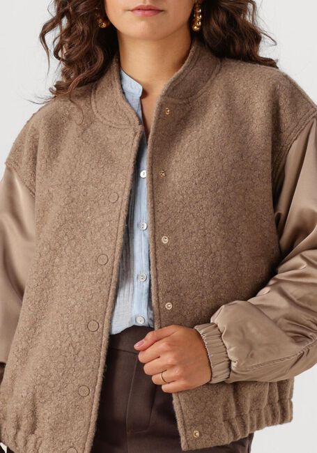 Taupe NUKUS Jack BALTIMORE JACKET SATIN - large