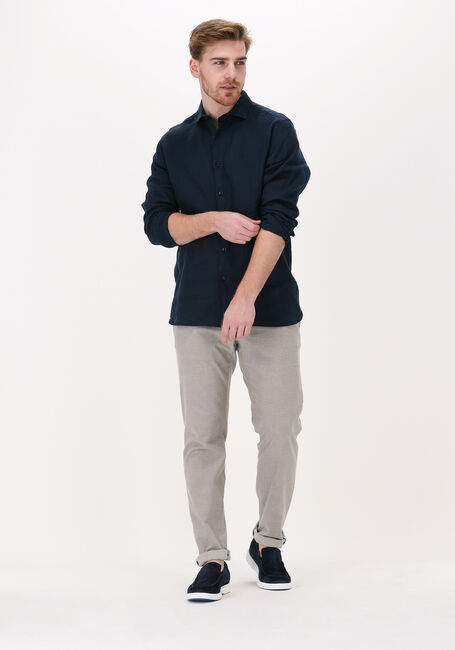 Blauwe DSTREZZED Casual overhemd JAGGER SHIRT LINEN - large