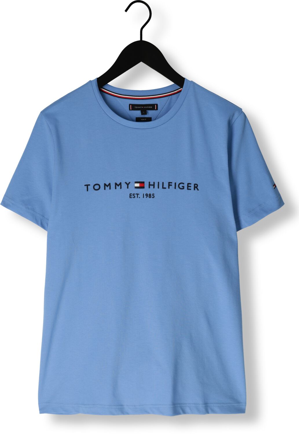 TOMMY HILFIGER Heren Polo's & T-shirts Tommy Logo Tee Blauw