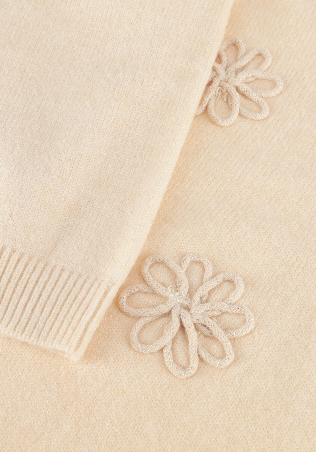 Beige OBJECT Trui OBJLANEY RUBIN SS PULLOVER - large