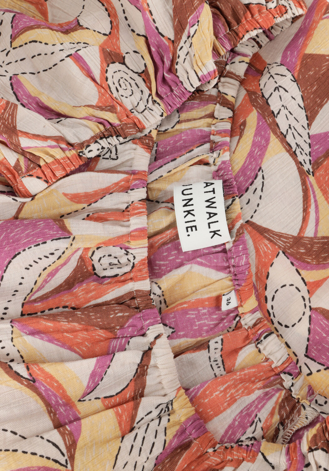 Rode CATWALK JUNKIE Top OFF SHOULDER PUFF SLEEVE TOP - large