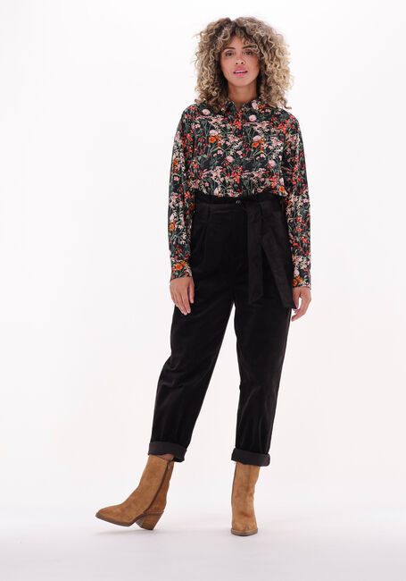 Zwarte SCOTCH & SODA Pantalon DAISY - HIGH RISE STRAIGHT LEG PAPERBAG TROUSERS - large