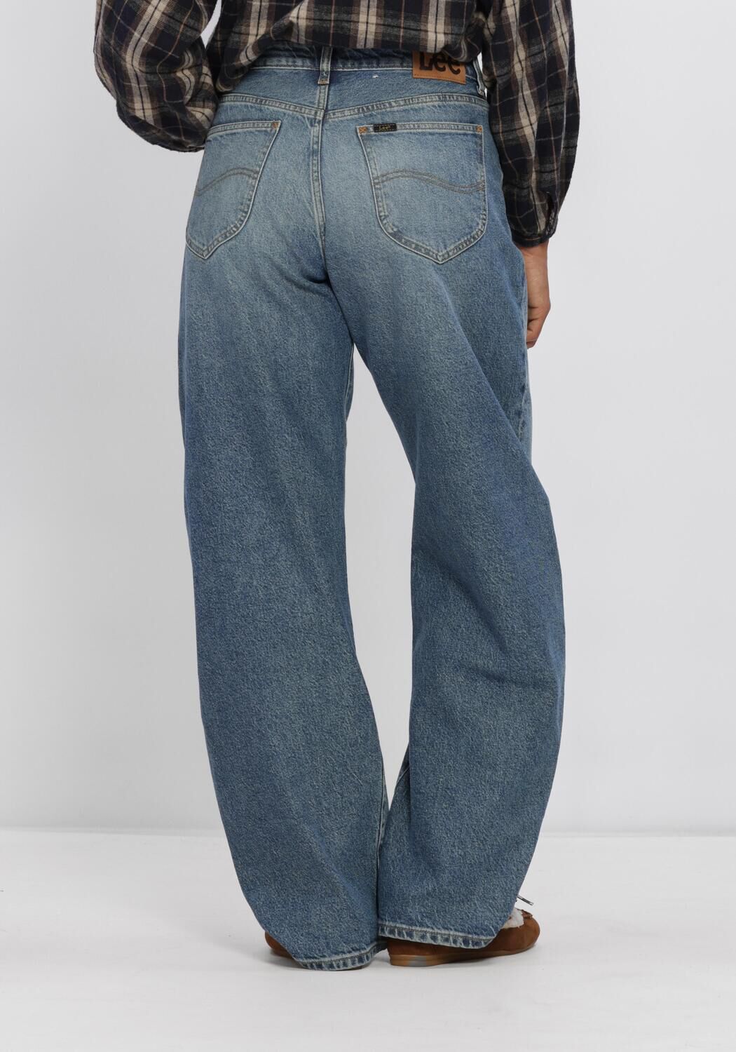 Lichtblauwe LEE Wide jeans BALLOON PANT - large