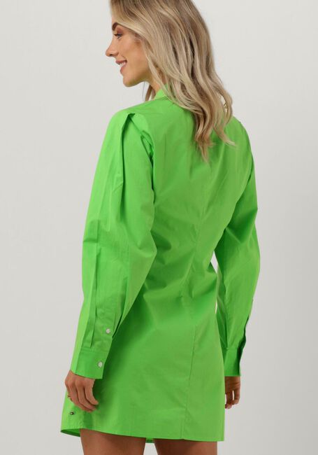 Groene TOMMY HILFIGER Mini jurk ORG CO POPLIN SHORT SHIRT DRESS - large