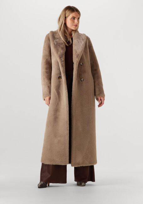 Beige IBANA Faux fur jas CAMIA - large