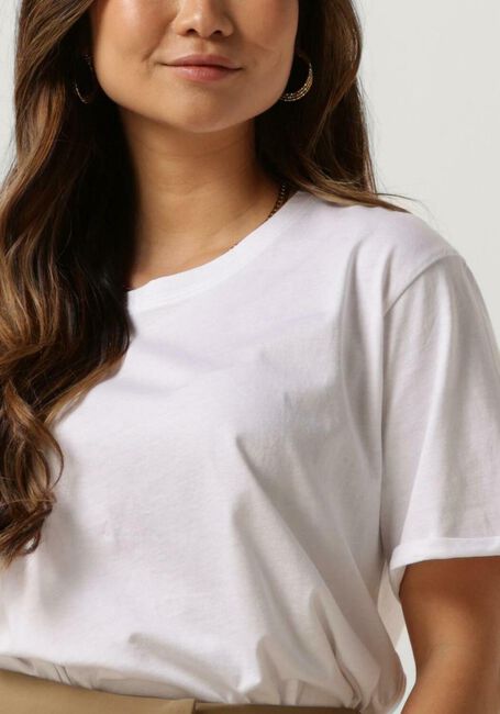 Ecru MSCH COPENHAGEN T-shirt MSCHTERINA ORGANIC TEE - large