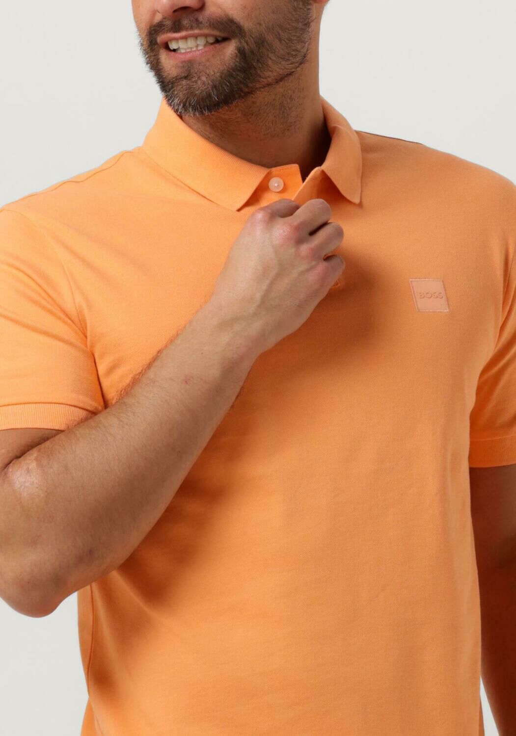 BOSS Heren Polo's & T-shirts Passenger Oranje