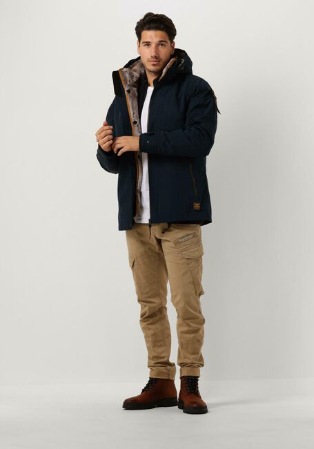 Donkerblauwe PME LEGEND Parka's SEMI LONG JACKET SNOWPACK ICON 2.0 TRAIL RIPSTOP - large