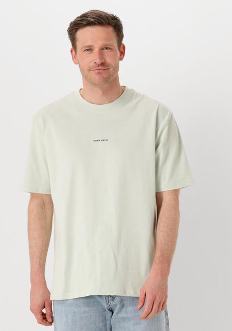 Mint PURE PATH T-shirt LOOSE FIT CREWNECK SS T-SHIRTS - large