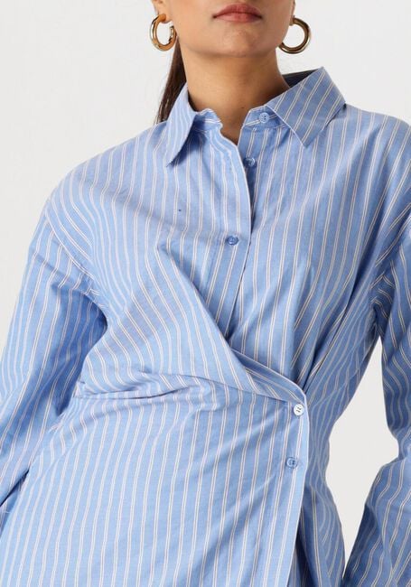 Blauwe WITHBLACK Jurken WBLMESA STRIPED LS MIDI DRESS - large