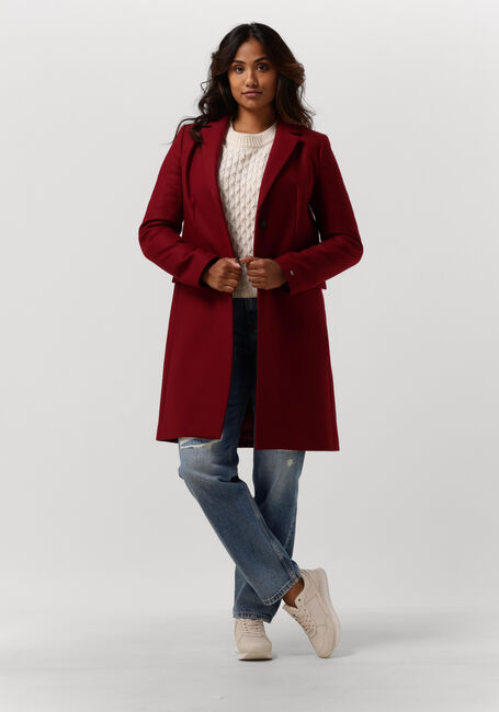 Rode TOMMY HILFIGER Mantel WOOL BLEND CLASSIC COAT - large