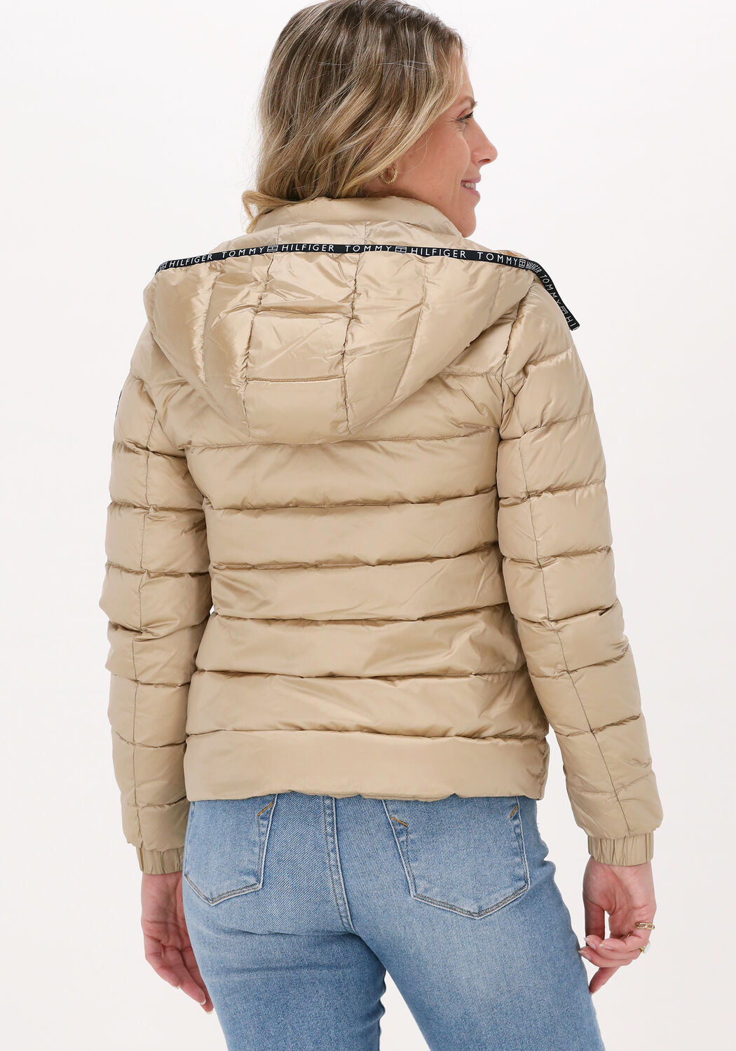 Gouden TOMMY HILFIGER Gewatteerde jas 