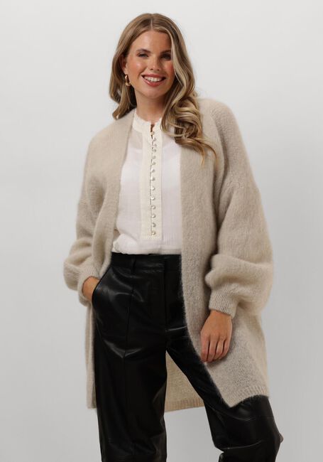 Beige AMERICAN DREAMS Vest LEE MIDI CARDIGAN - large