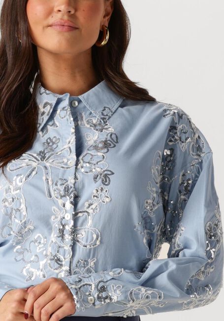 Blauwe NUKUS Blouses TESSA BLOUSE PAILLET - large