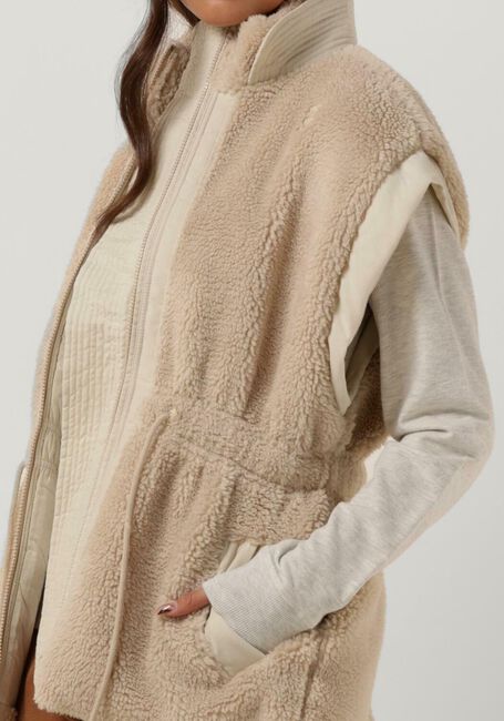 Beige 10DAYS Gilet REVERSIBLE WAISTED TEDDY VEST - large