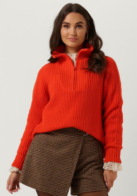 Oranje CC HEART Trui AVERY ZIP KNIT SWEATER - large