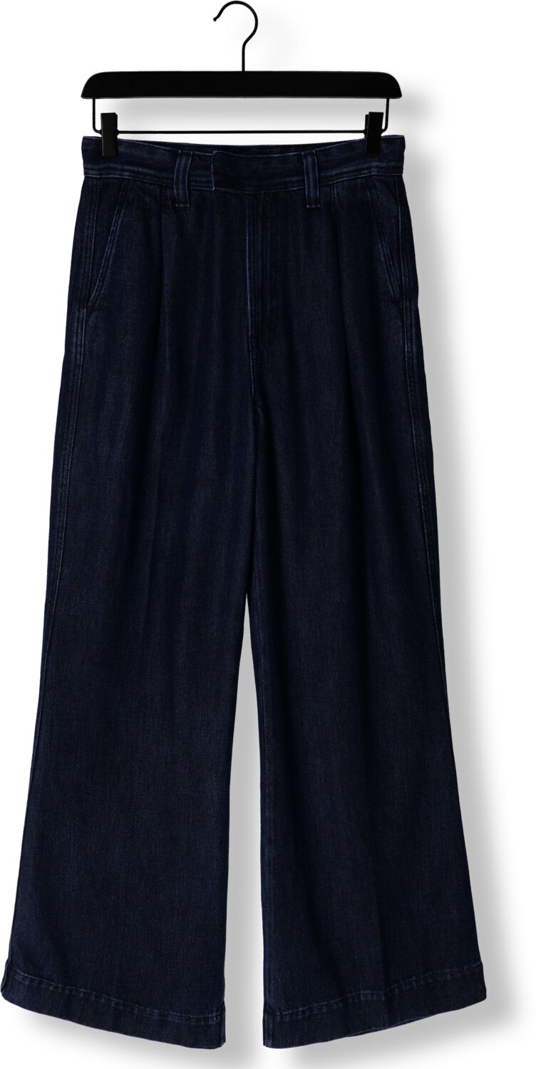 7 FOR ALL MANKIND Dames Jeans Pleated Trouser Stormy Blauw