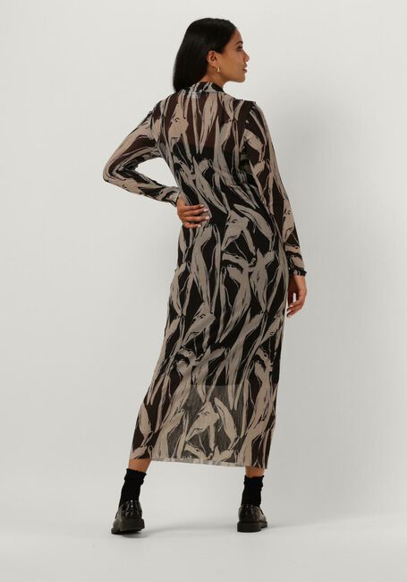 Bruine MSCH COPENHAGEN Maxi jurk MSCHJANIELLA ILLENORA DRESS AOP - large