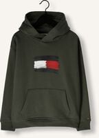 Donkergroene TOMMY HILFIGER Sweater FLAG HOODIE Donkergroene TOMMY HILFIGER Sweater FLAG HOODIE - medium