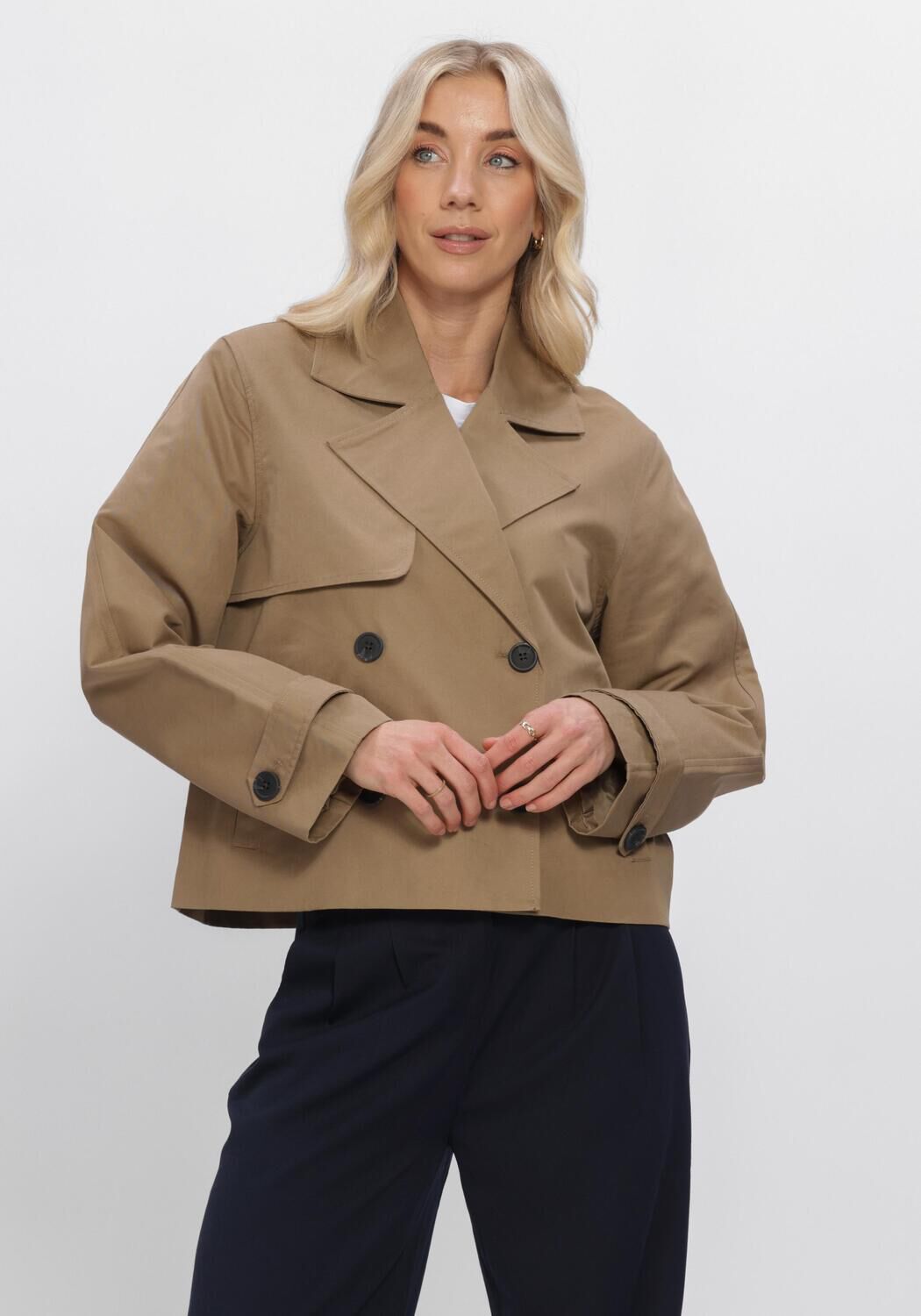 Bruine ENVII Jassen ENSENECA DB SHORT JACKET 6988 - large