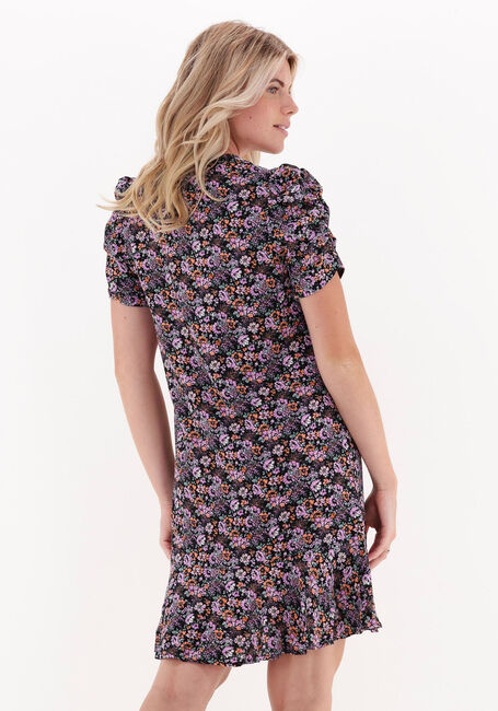 Roze COLOURFUL REBEL Mini jurk LIES DITZY FLOWER PUFF SLEEVE MINI DRESS - large