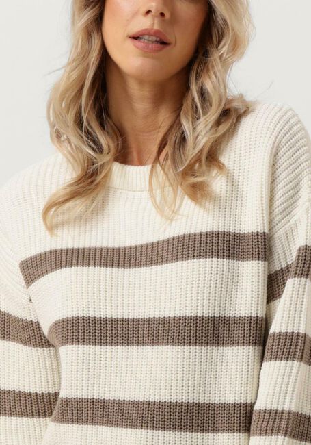 Witte SELECTED FEMME Trui SLFBLOOMIE LS KNIT O-NECK B - large