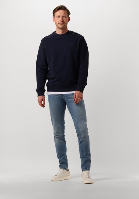 Donkerblauwe SCOTCH & SODA Sweater CORE - LOGO SWEATSHIRT - large