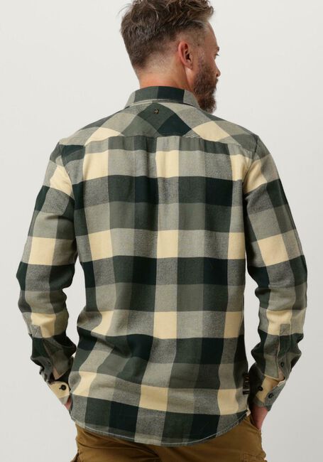Groene PME LEGEND Overshirt LONG SLEEVE SHIRT HEAVY CTN TWILL CHECK - large