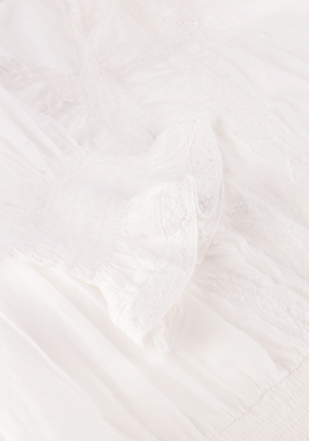 Gebroken wit NEO NOIR Mini jurk ARAN S VOILE DRESS - large