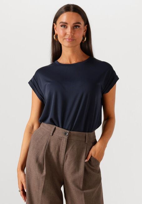 Donkerblauwe MSCH COPENHAGEN Top MSCHBIRDIA LYNETTE TEE - large