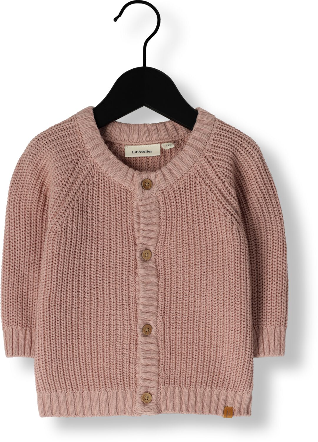 LIL' ATELIER Baby Truien & Vesten Nbnemlen Ls Knit Card Lil Noos Lichtroze