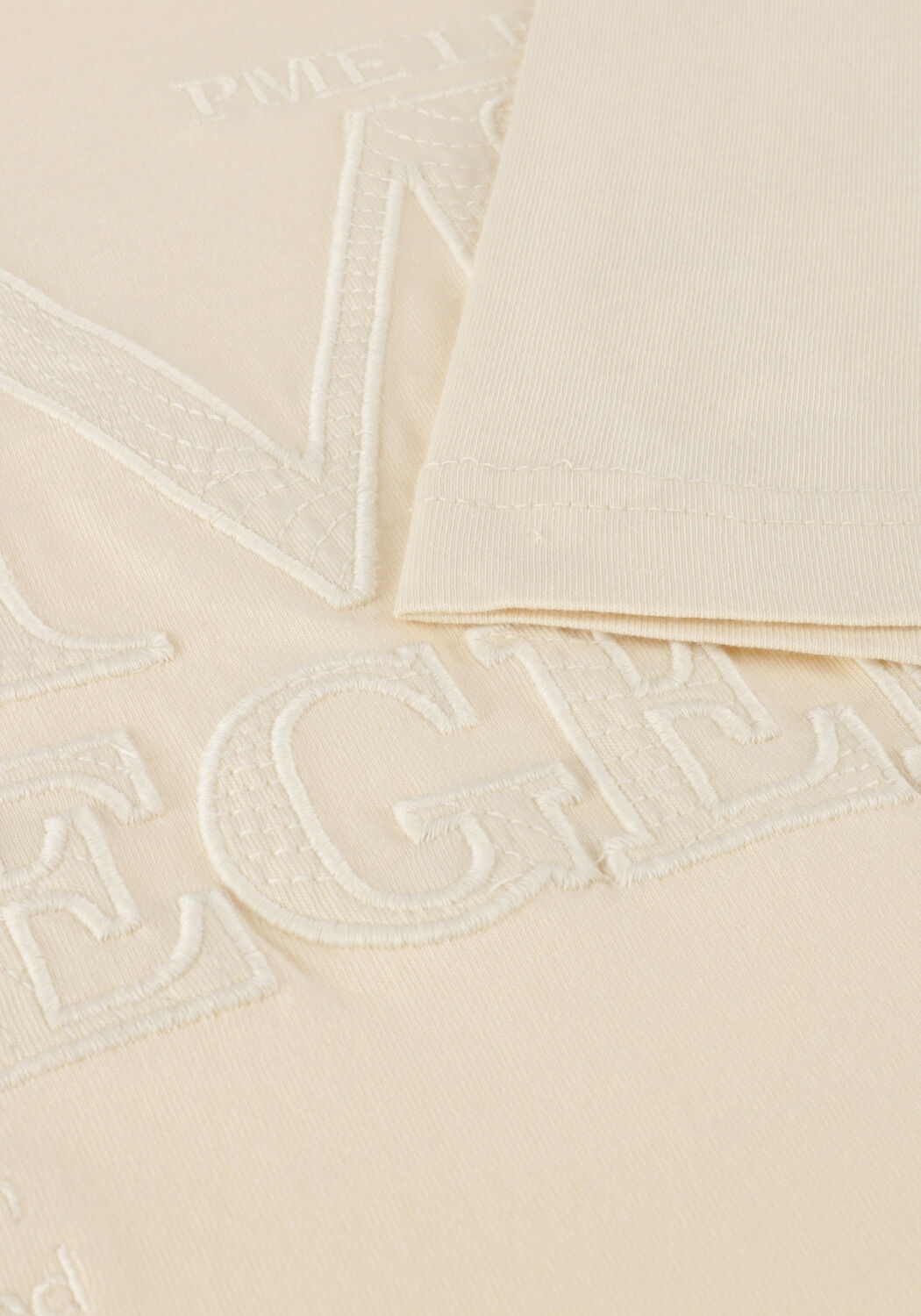 Gebroken wit PME LEGEND T-shirt SINGLE JERSEY - large