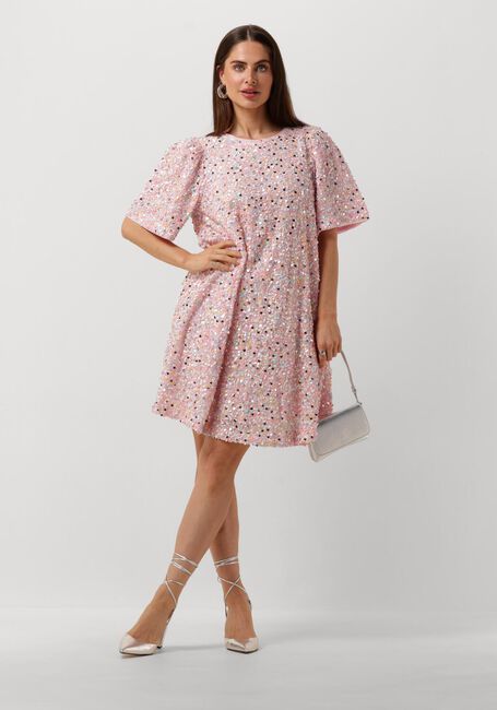 Lichtroze Y.A.S. Mini jurk YASPRIMA SS DRESS - large