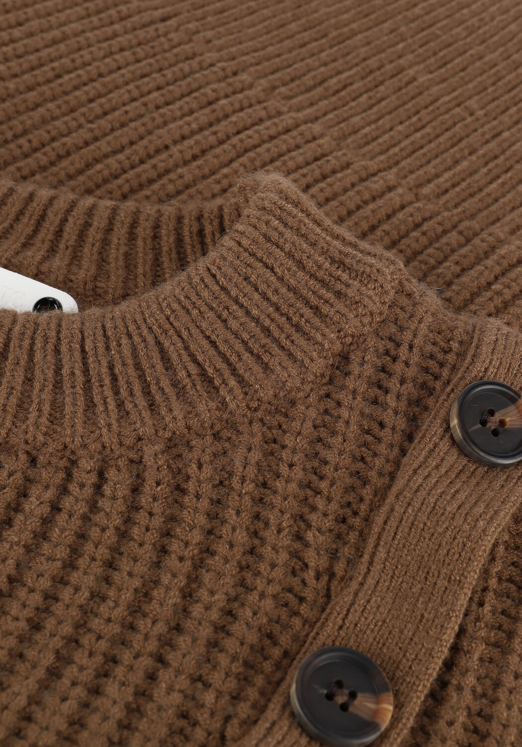 Bruine CO'COUTURE Trui ROWIE FRONT BUTTON KNIT - large