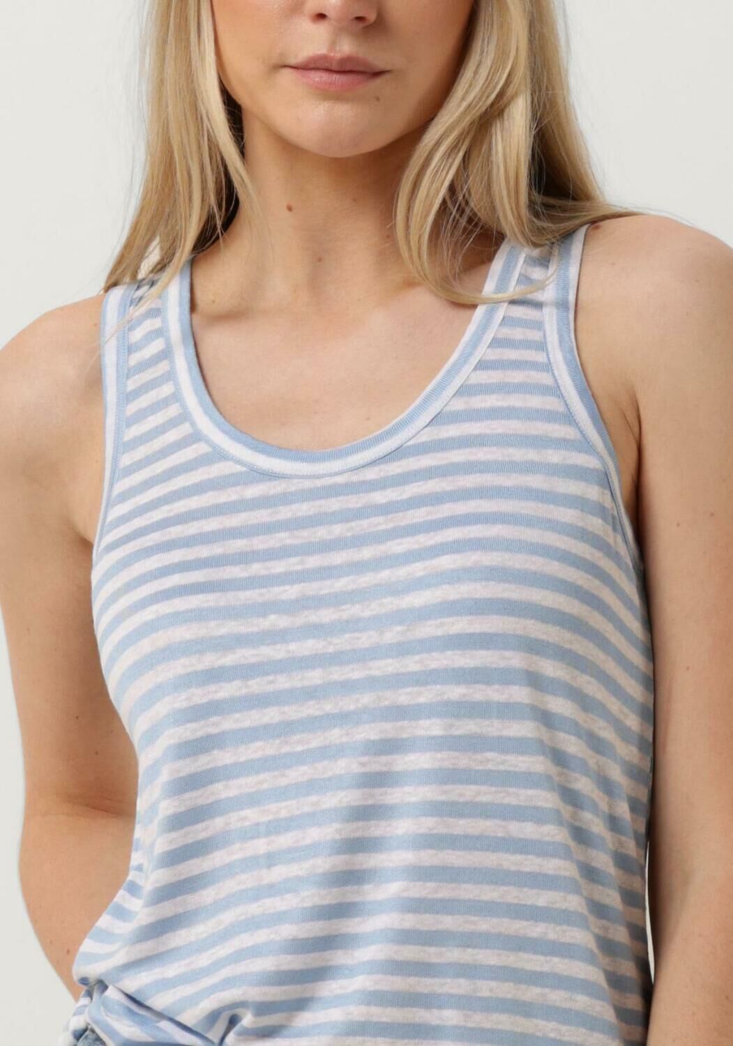 MY ESSENTIAL WARDROBE Dames Tops & T-shirts Lisamw Top Lichtblauw