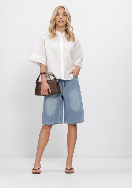 Blauwe OBJECT Shorts OBJROSIE MW LO DENIM LONG - large