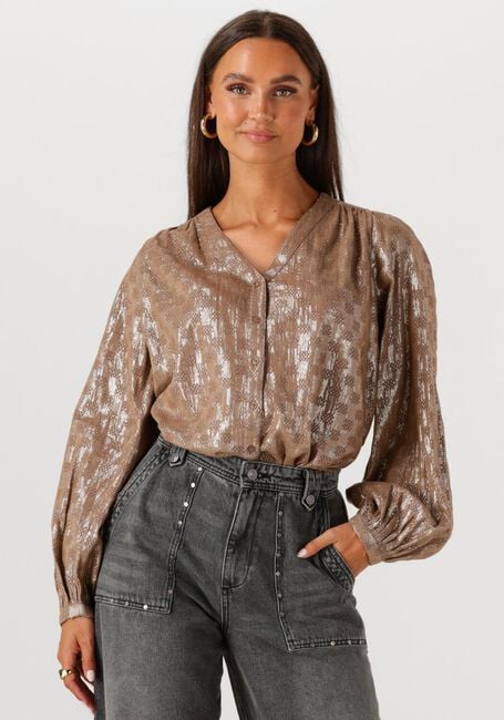 Taupe CIRCLE OF TRUST Blouses CARDI BLOUSE - large