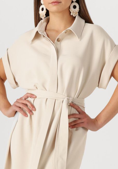 Beige OMODA ATELIER Midi jurk OM-BABETTE X BO - large