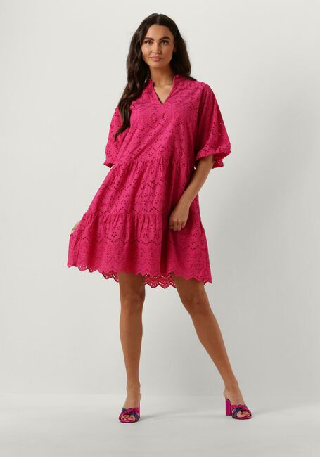 Roze NOTRE-V Mini jurk NV-DONNA DRESS BRODERIE ANGLAISE DRESS - large