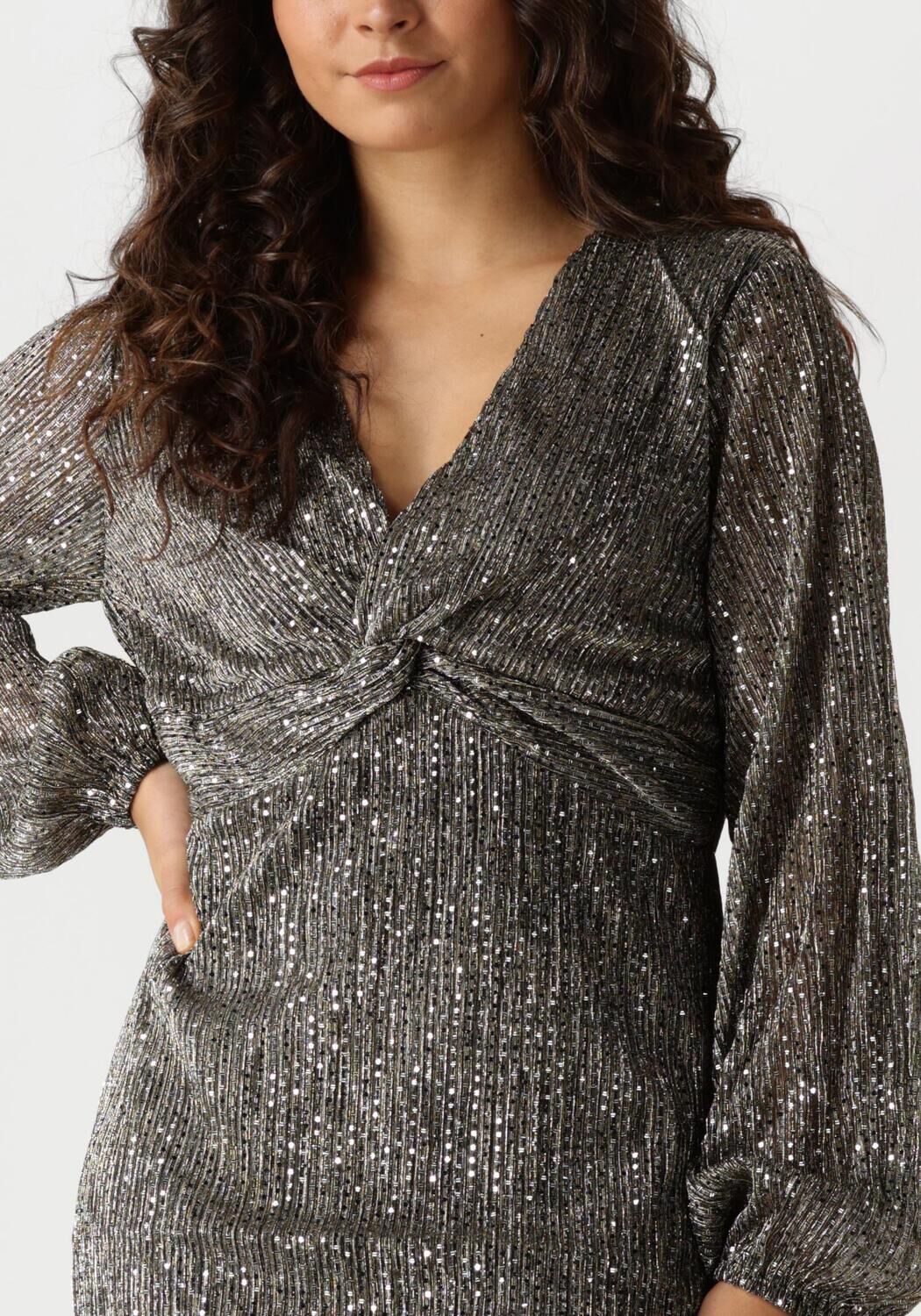 AAIKO Dames Jurken Gwen Mesh Pes 180 Goud