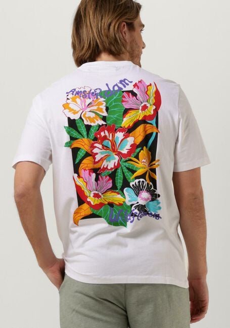 Witte SCOTCH & SODA T-shirt ENDLESS SUMMER ARTWORK TEE - large