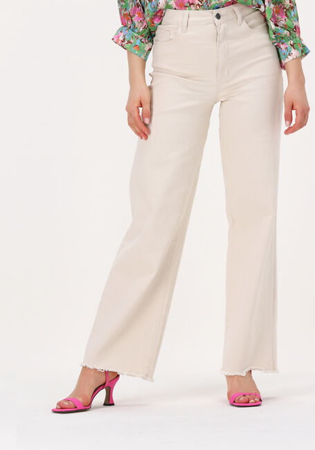 Zand OBJECT Wijde broek SAVANNAH TWILL HW WIDE LEG. - large