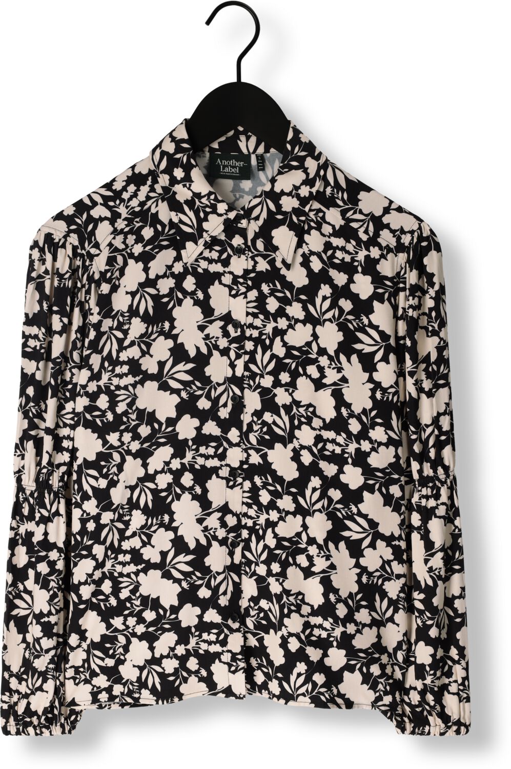ANOTHER LABEL Dames Blouses Jayla Shirt L s Zwart