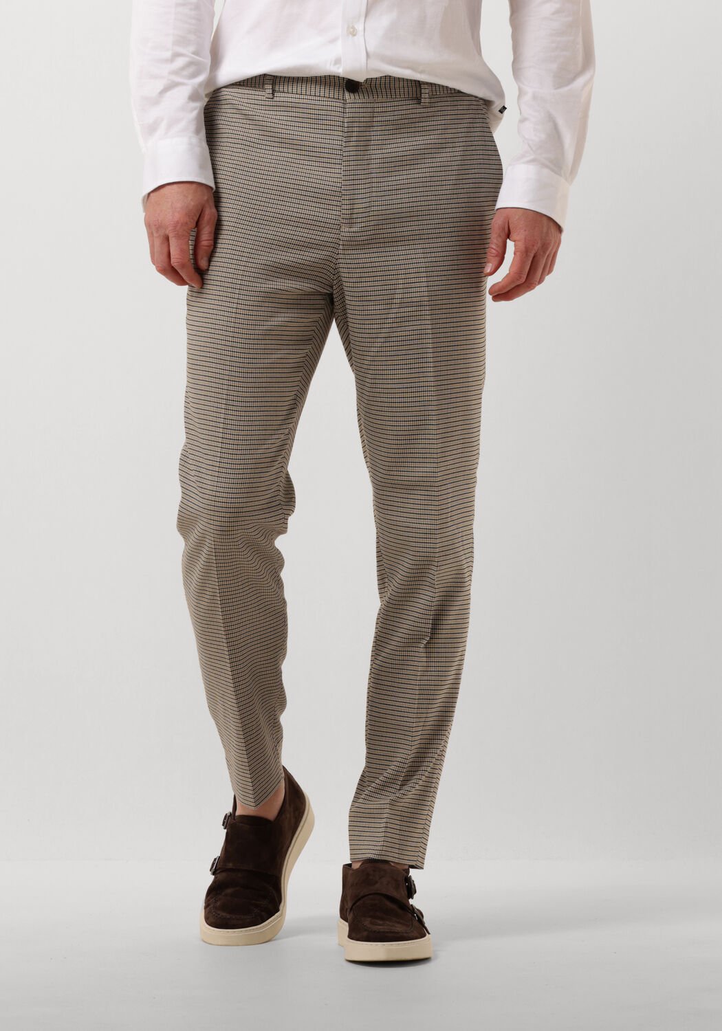 SCOTCH & SODA Heren Broeken Irving Classic Yarn-dyed Chino Taupe
