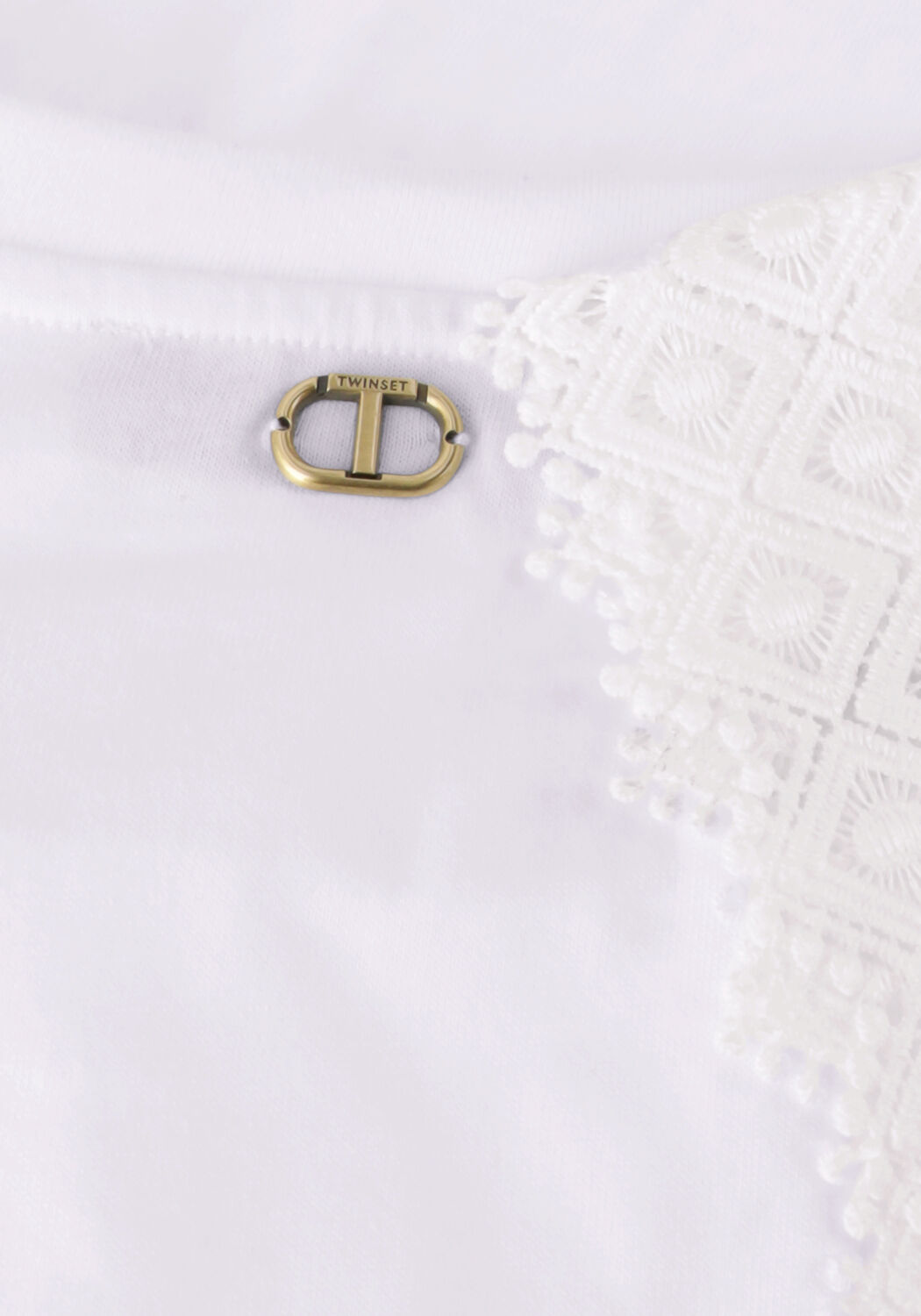 Witte TWINSET MILANO T-shirt KNITTED BLOUSE - large