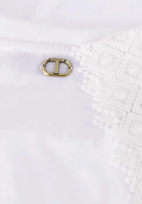 Witte TWINSET MILANO T-shirt KNITTED BLOUSE Witte TWINSET MILANO T-shirt KNITTED BLOUSE - large