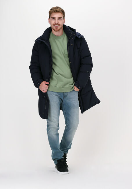 Blauwe SCOTCH & SODA Gewatteerde jas 163251 - ORGANIC COTTON BLEND Blauwe SCOTCH & SODA Gewatteerde jas 163251 - ORGANIC COTTON BLEND - large