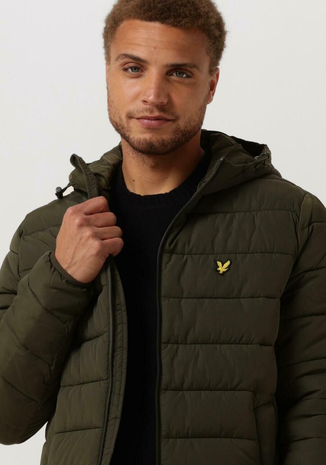 Lyle and scott clearance lightweight puffer jacket green