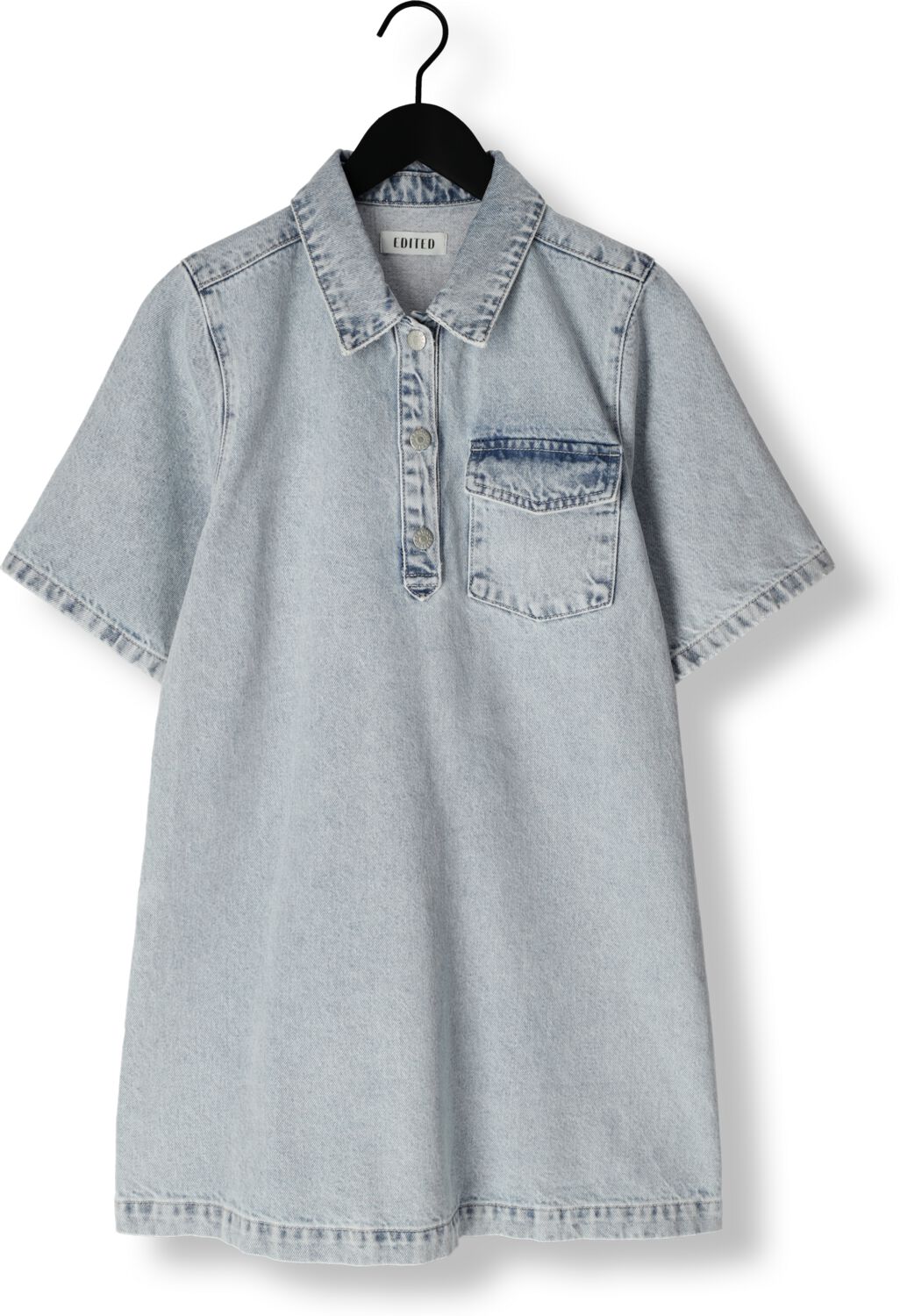 EDITED Dames Jurken Asta Denim Dress Blauw